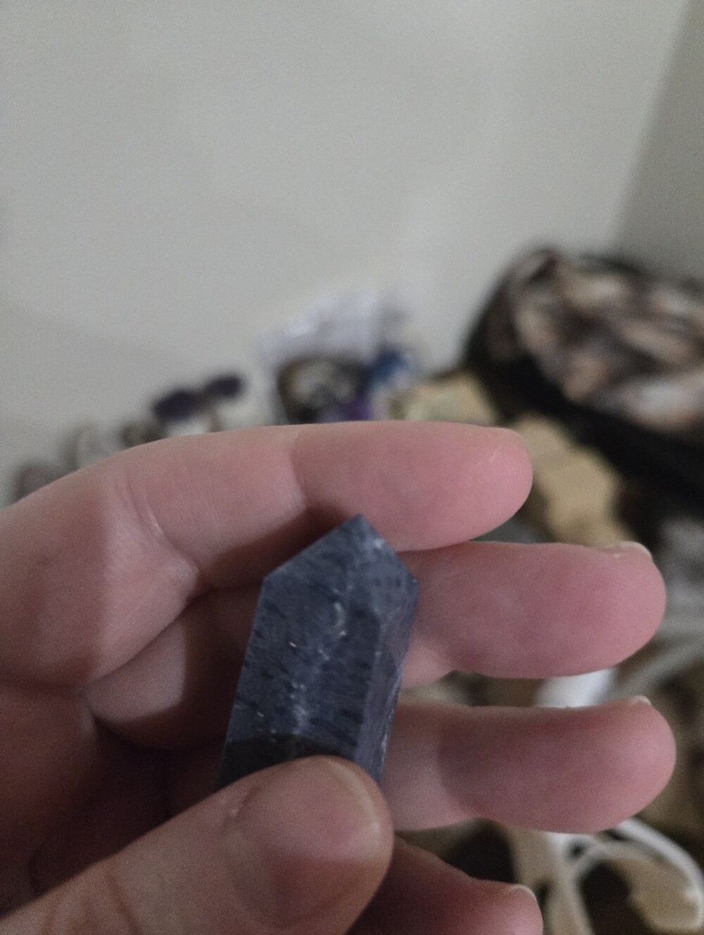 Mini Blue Fossilized Coral Tower From Florida - Picture 2 of 4